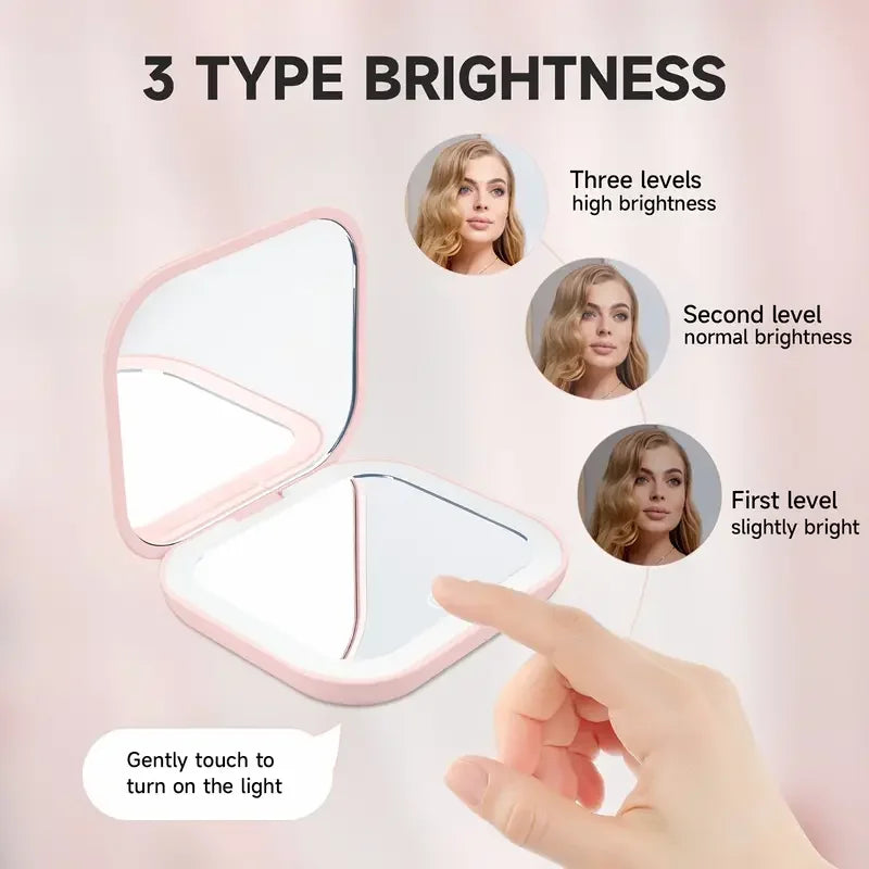 Compact Makeup Mirror with light