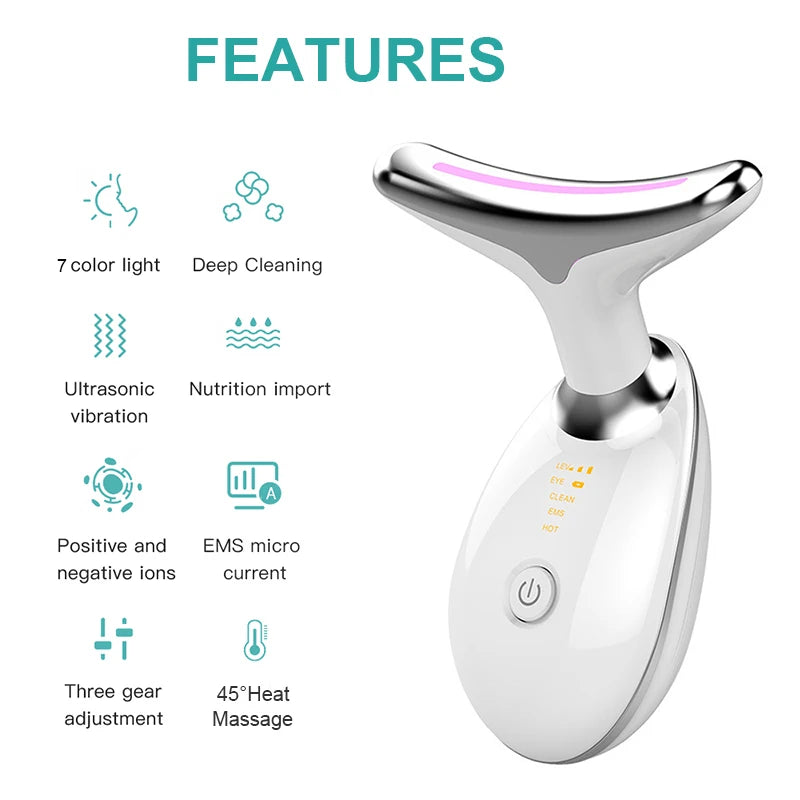 ✨ LED Facial & Neck Massager
