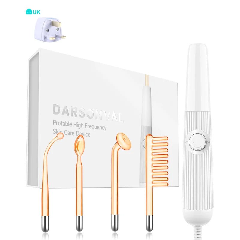 DARSONVAL High Frequency Hair & Skin Therapy Wand – Professional Beauty Device - Beauty Devices - Glow Beauty