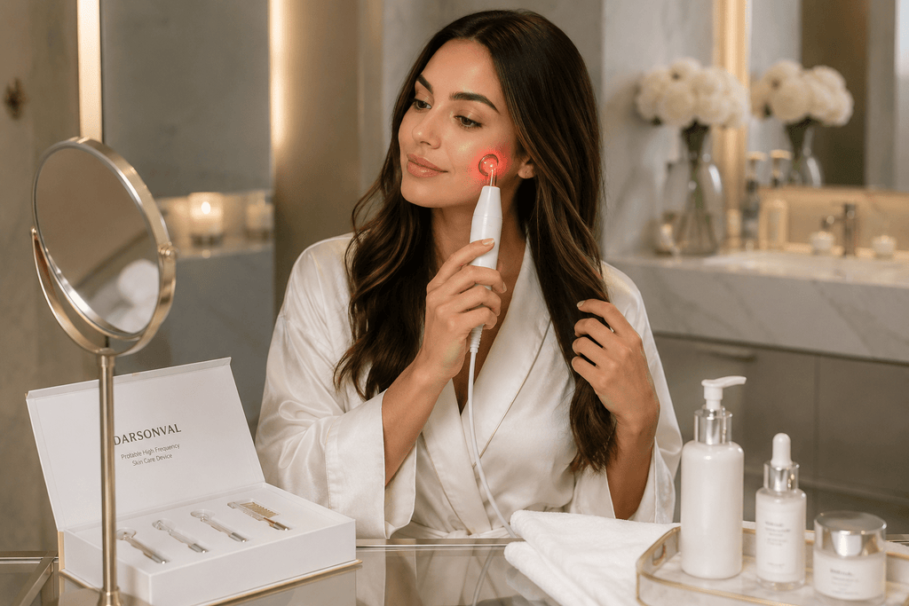 DARSONVAL High Frequency Hair & Skin Therapy Wand – Professional Beauty Device - Beauty Devices - Glow Beauty