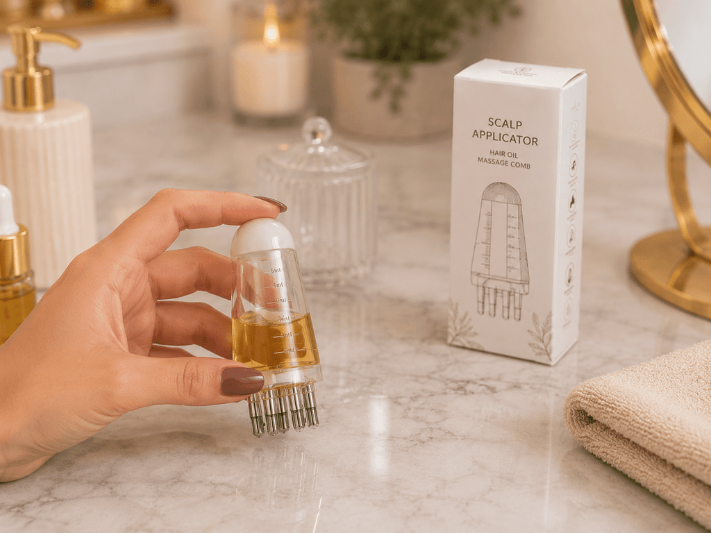 Scalp Oil Applicator Comb | Hair Oil Applicator - Hair Care - Glow Beauty