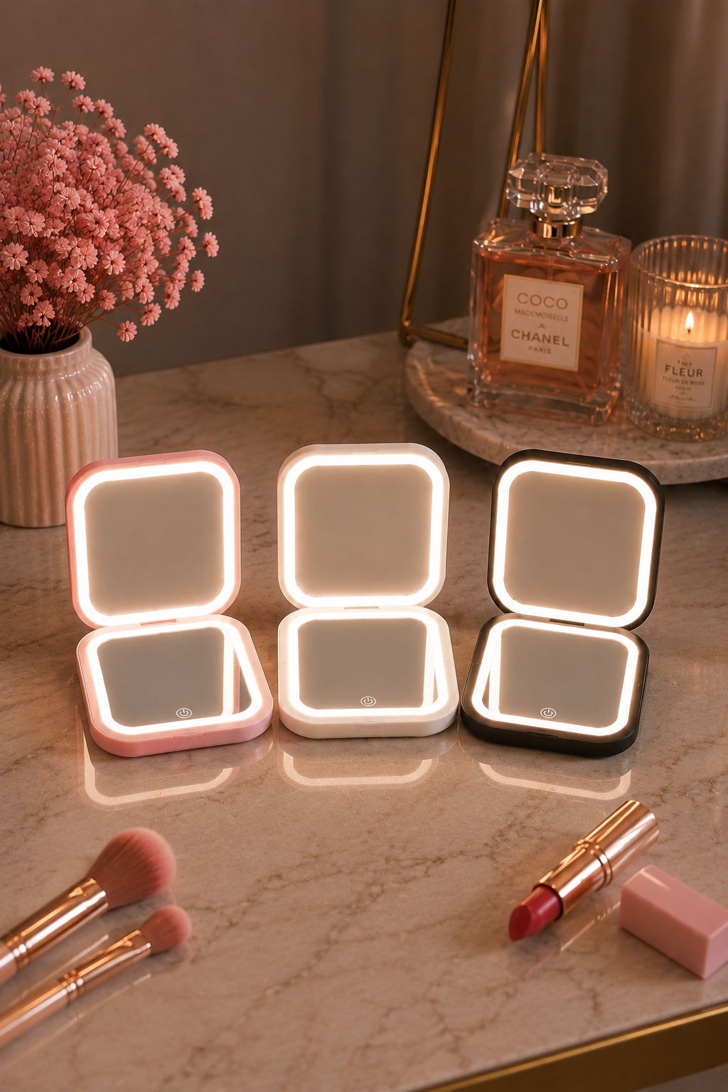 LED Makeup Mirror | 10X Magnification