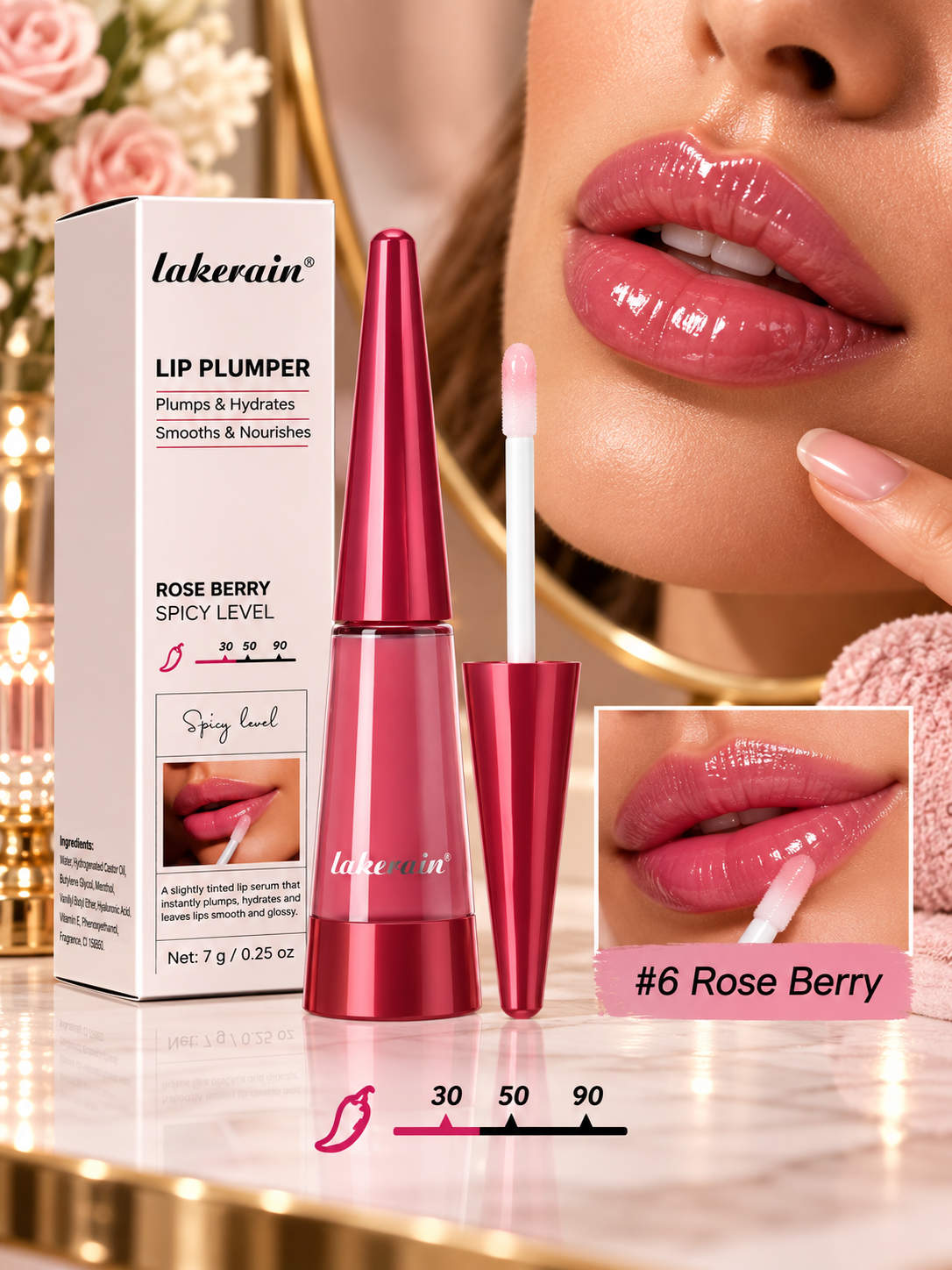Hydrating Lip Plumper Gloss – Fuller-Looking & Glossy Lips
