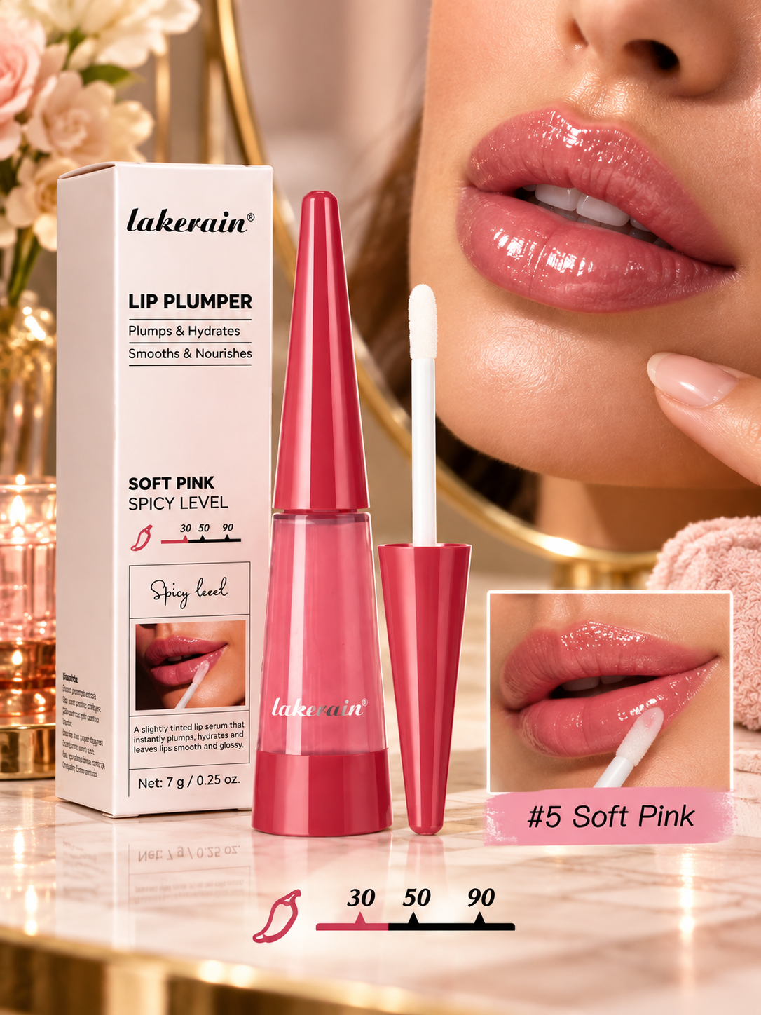 Hydrating Lip Plumper Gloss – Fuller-Looking & Glossy Lips